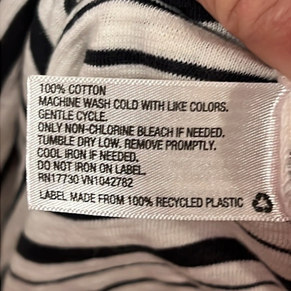 Universal Thread Womens Long T-shirt dress Sm striped short sleeve cotton casual - Picture 5 of 7